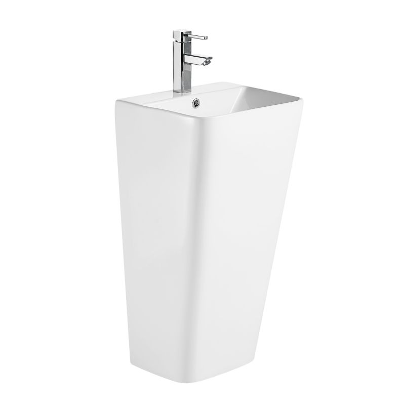 Раковина напольная AZARIO FRETTA SQUARE 440х380х835 отдельностоящая прямоугольная AZ-302