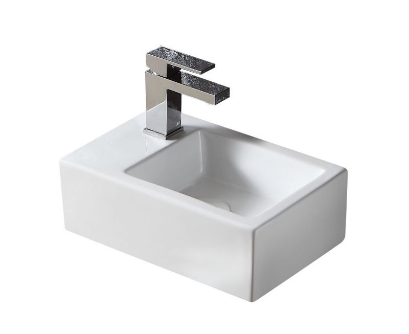 Раковина Azario 37х23,5х12,5 левая, белая AZ4331-A