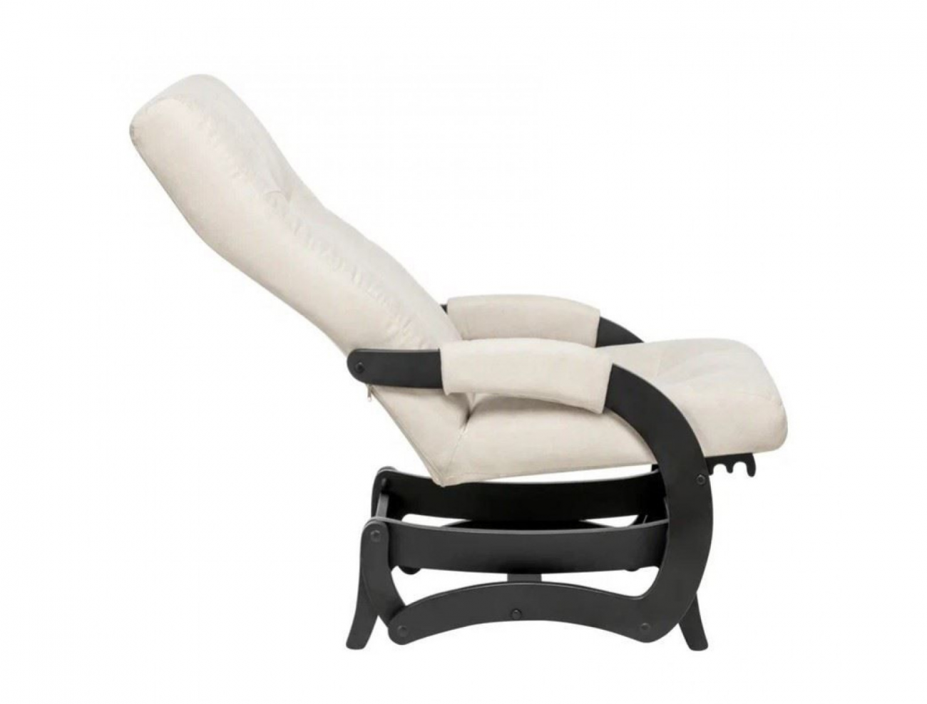 Кресло-маятник Leset Блисс Венге ткань Antonio ivory, 4