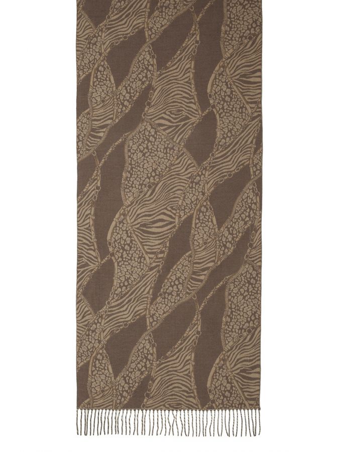 Палантин женский шерсть+хл+акр 65х180 LG72-288-21 LABBRA