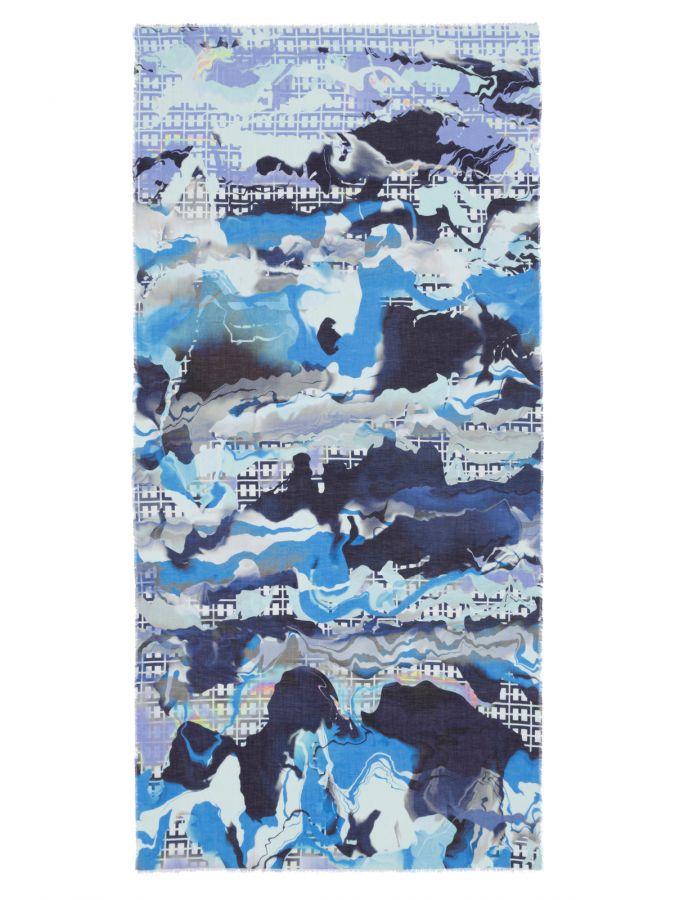 Палантин женский мод+каш 90х190 J15-50708-12 ELEGANZZA