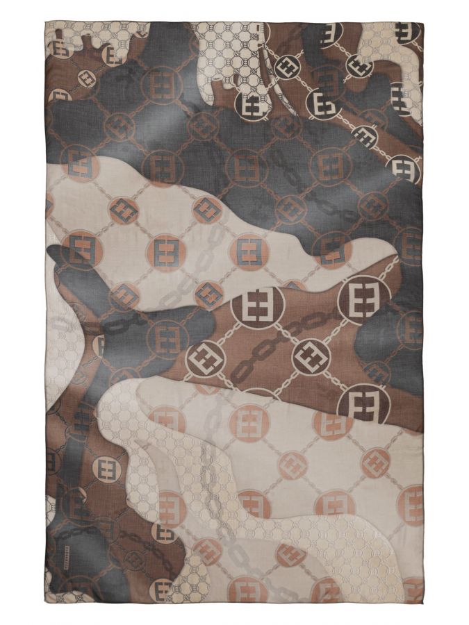 Палантин женский шелк+мод 110х180 E12-8463-16 ELEGANZZA