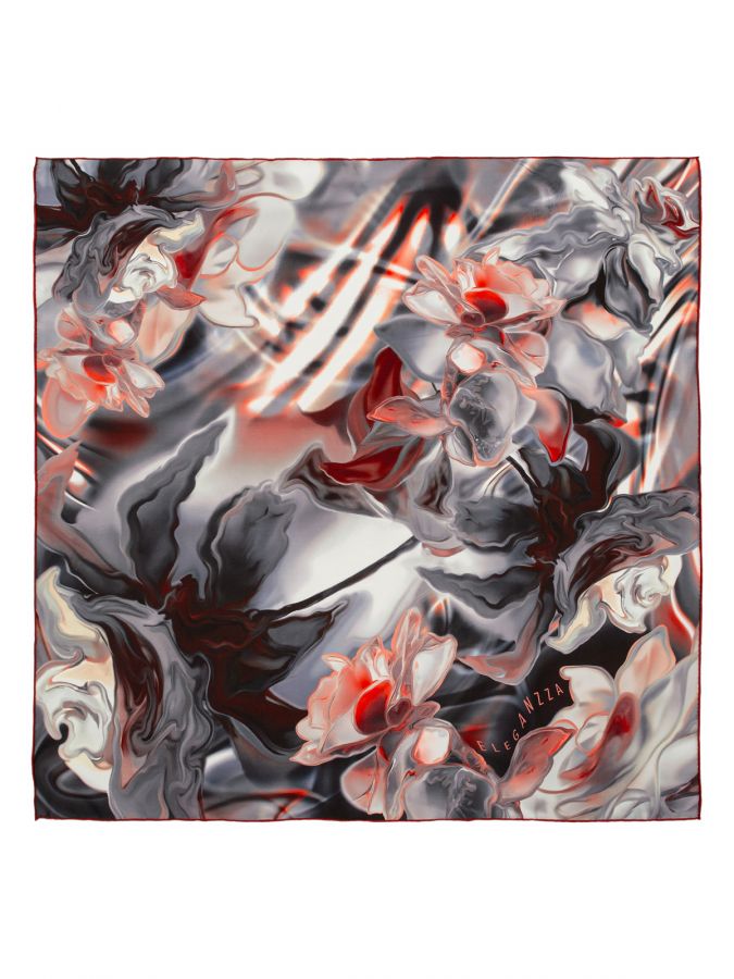 Платок женский шелк 90х90 B03-8428-06 ELEGANZZA