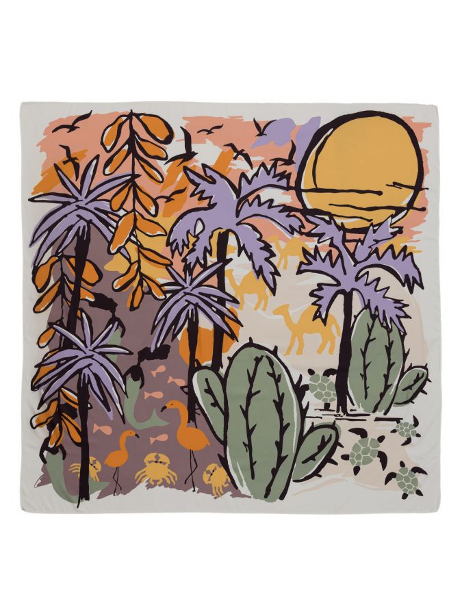 Платок женский виск+шелк 100х100 LSI34-390-18 LABBRA