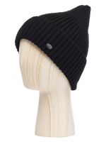 Шапка женская шерсть+акр LB-BR55027 black LABBRA