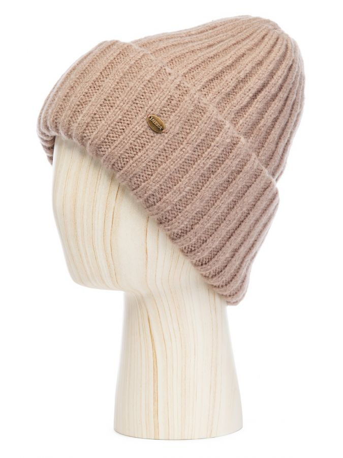 Шапка женская шерсть+акр LB-A53055 taupe LABBRA