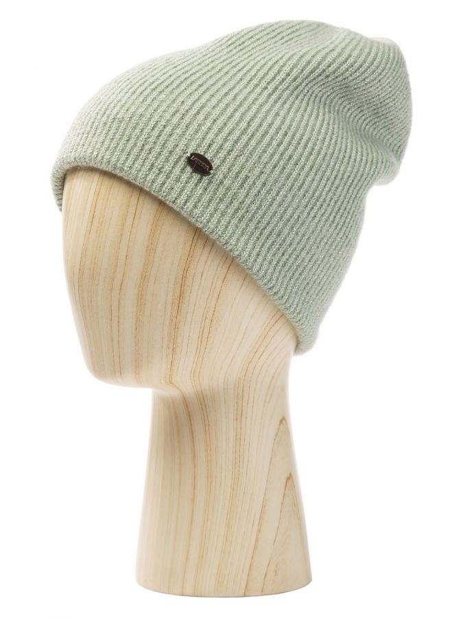 Шапка женская кид-мох+альп+шерсть LB-N88037A l.green LABBRA