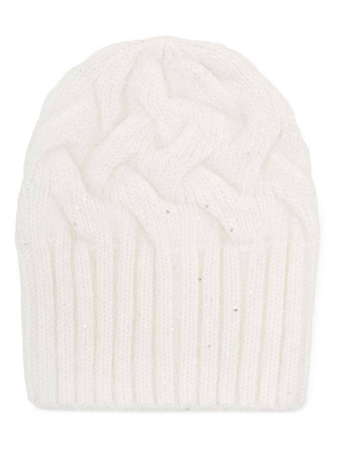 Шапка женская анг+нейл LB-J44015 white LABBRA