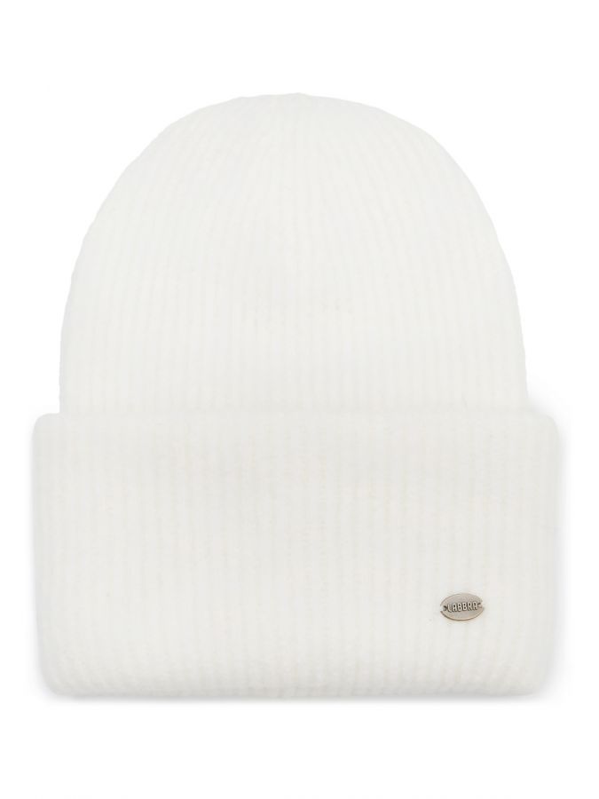 Шапка женская шерсть+акр LB-J44019 white LABBRA