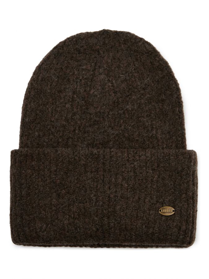 Шапка женская шерсть+акр LB-J44019 taupe LABBRA
