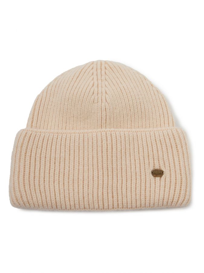 Шапка женская шерсть+анг+нейл LB-A53073 cream LABBRA