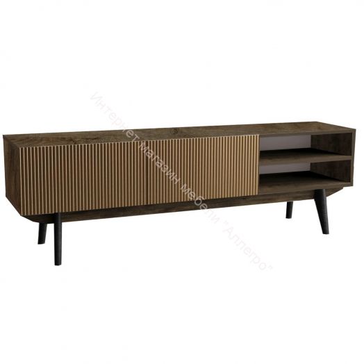 Фант 1 тумба под ТВ МДФ (Фант) Дуб коми/Лофт голден пэлас