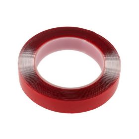 Скотч двухсторонний красный GRONTO 10мм х 3м