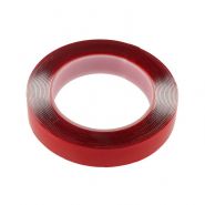 Скотч двухсторонний красный GRONTO 10мм х 3м