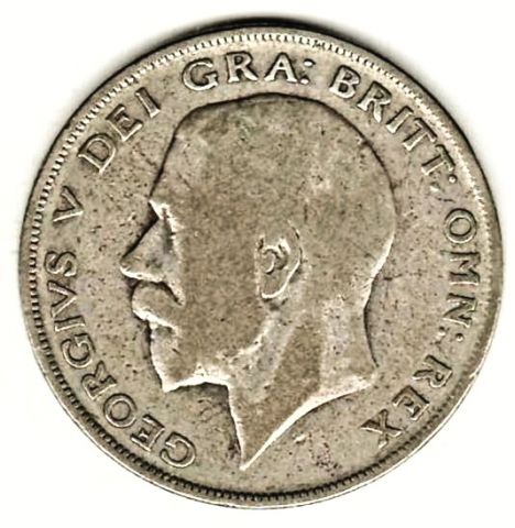 1/2 кроны 1923 Великобритания Георг V