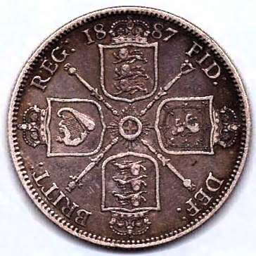 1 флорин 1887 Великобритания AUNC