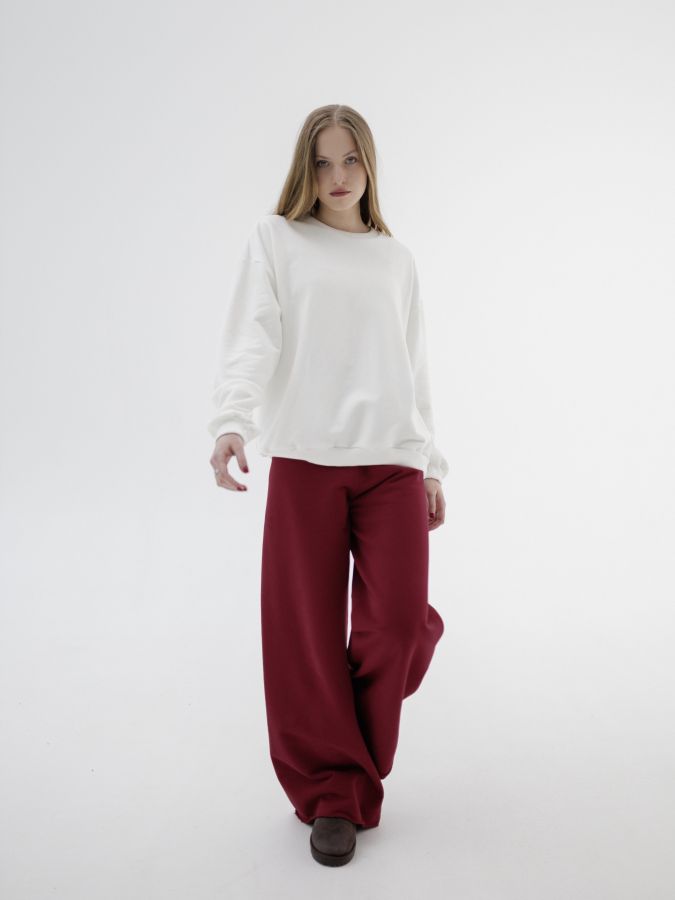 Свитшот базовый молочный