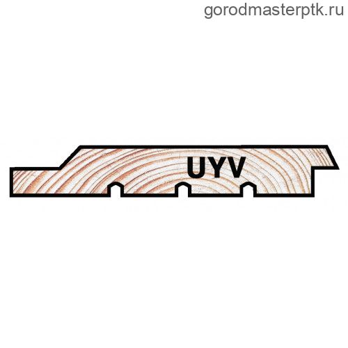 Скандинавская фасадная доска UYV 20х145х6000 мм, сухая тонкопиленная, хвоя, сорт АВ (S=0.81 м2), ворсистая