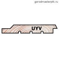 Скандинавская фасадная доска UYV 20х145х6000 мм, сухая тонкопиленная, хвоя, сорт АВ (S=0.81 м2), ворсистая