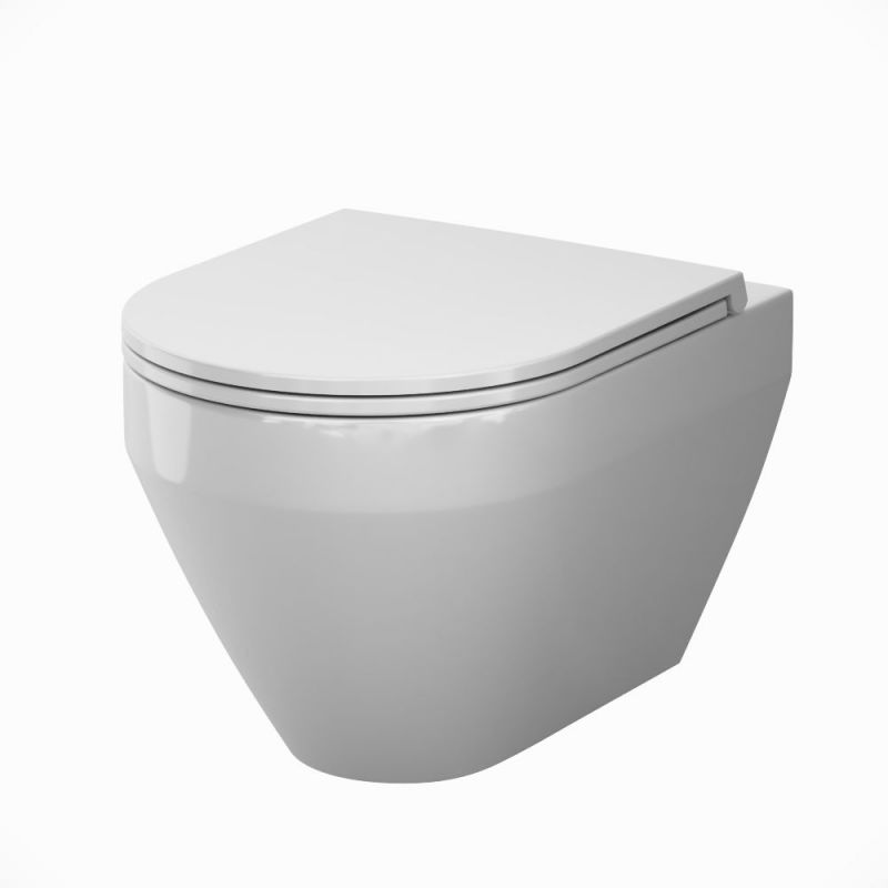 Подвесной унитаз AM.PM Spirit V2.0 Aquaspin с сиденьем микролифт, смыв торнадо C701900SC