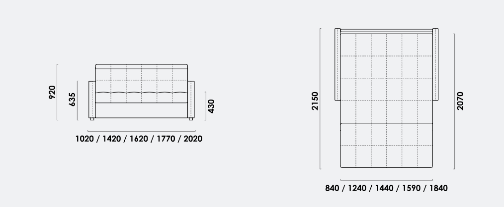 Диван прямой Аруба Аккордеон, вид 8