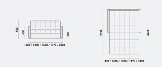Диван прямой Аруба Аккордеон, вид 8