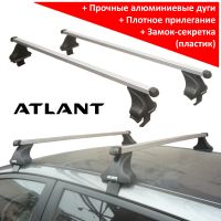 Багажник на крышy Kia Venga, Атлант, прямоугольные дуги, опора E