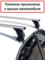 Багажник на крышу Lada Iskra sedan, Lux, аэродинамические дуги (53 мм)