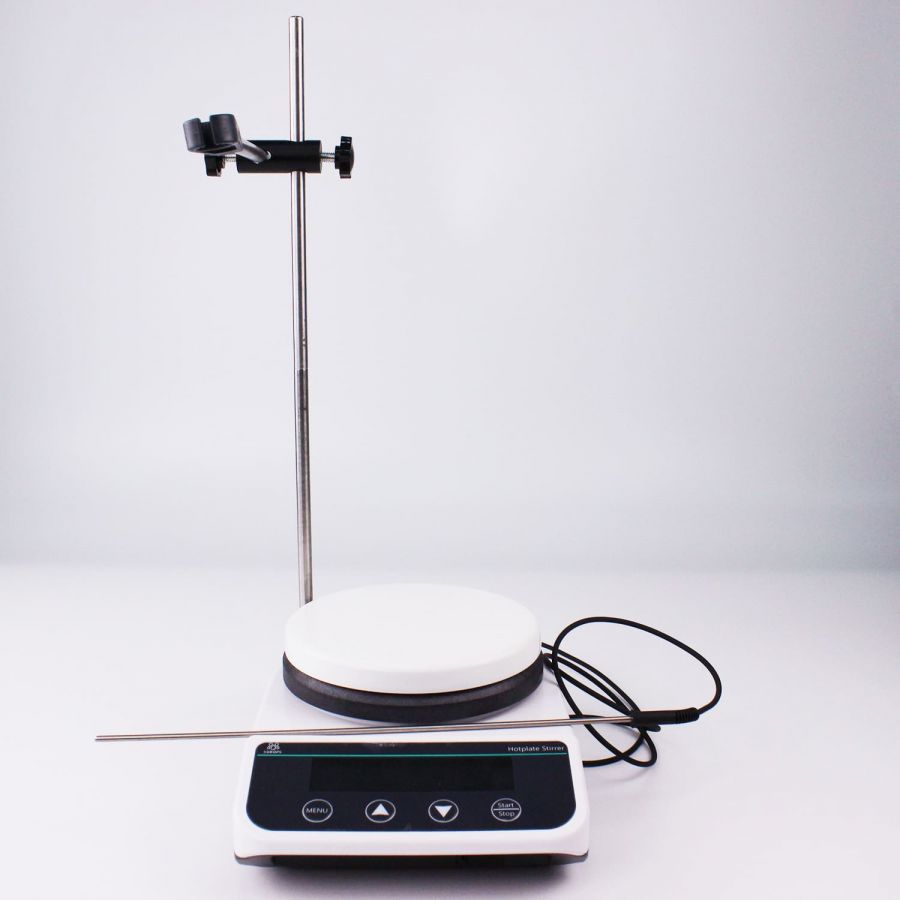 Магнитная мешалка с нагревом и точной установкой температуры Labdevices-HSS-2 на 2 литра