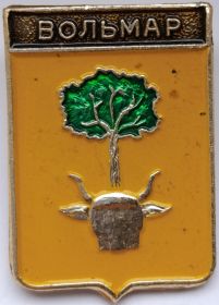 Значок герб Вольмар