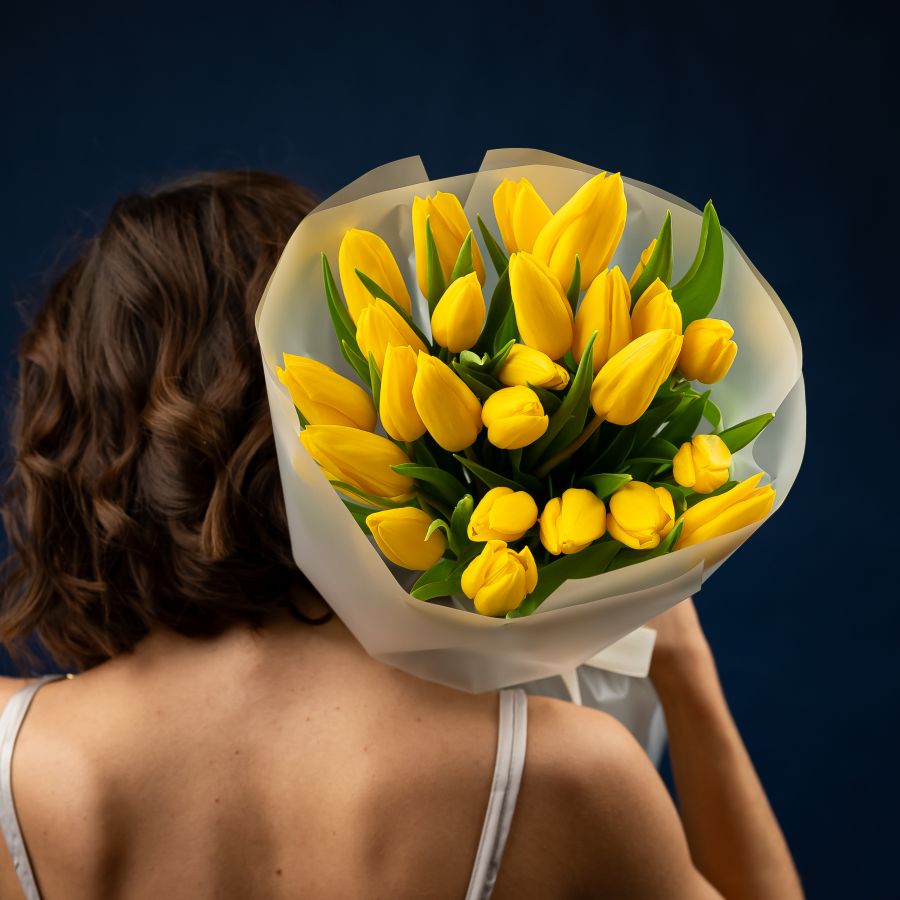 Тюльпаны желтые 25шт