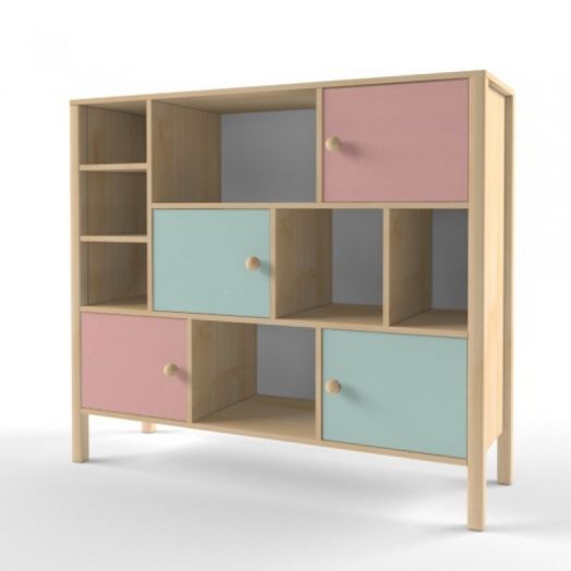 Стенка для игрушек Скандинавия