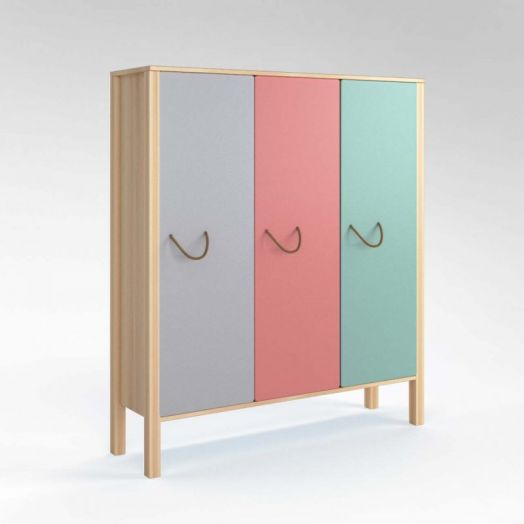 Шкаф 3-секционный детский Скандинавия