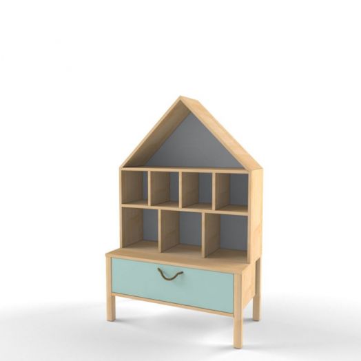 Стеллаж для игрушек Домик Скандинавия