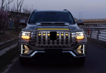 Бампер передний и решетка радиатора тюнинг вариант на Танк 500