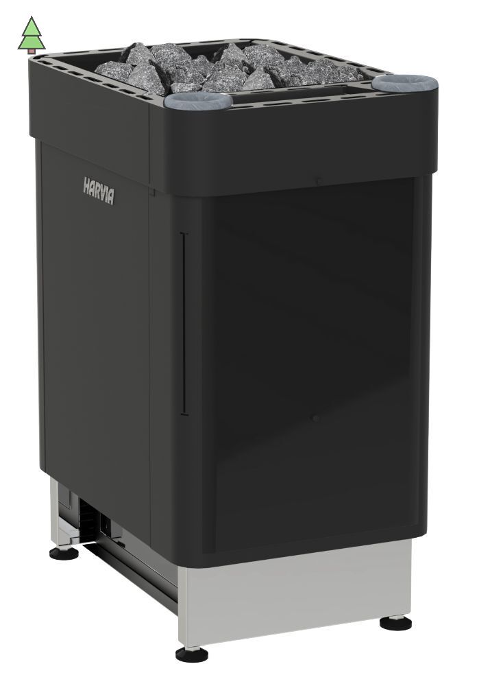 HARVIA Электрическая печь Senator Combi HSB900400S 9kW black с парогенератором