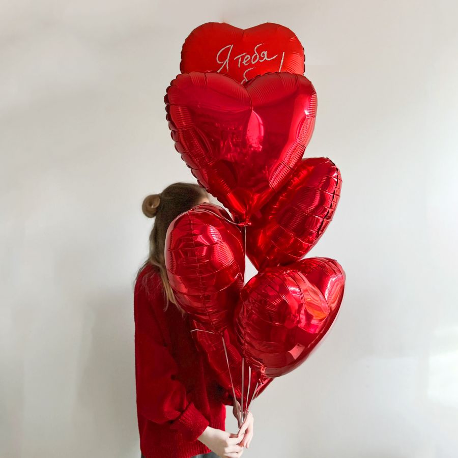 Фонтан из 6 шаров для девушки