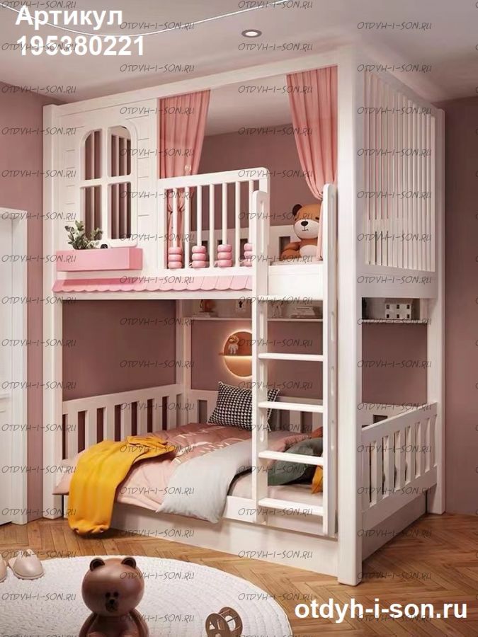 Кровать двухъярусная, Кровать-домик Sky №297