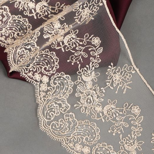 Кружево на сетке 130 мм Разные цвета (TR.BL.40466)