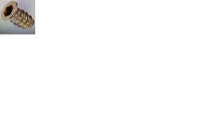 Футорка металл  М6 9х13 шестигранн, резьбовая желтая, комплект 10 шт