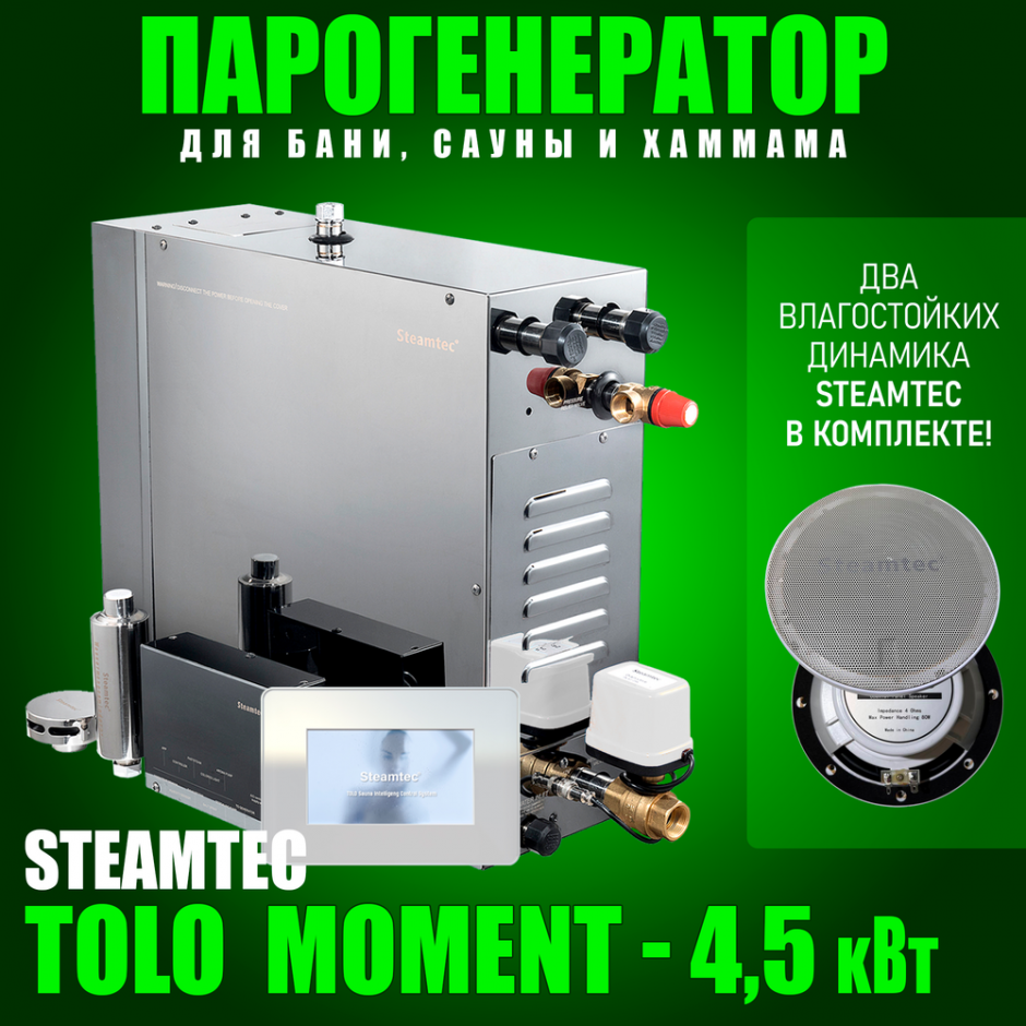 Парогенератор Steamtec TOLO MOMENT 45 - 4,5 кВт
