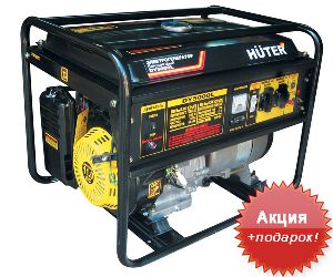 Бензиновый генератор Huter DY5000L 4 кВт