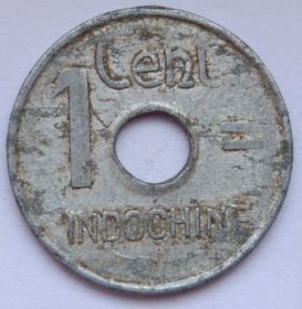 1 сантим Французский Индокитай 1943
