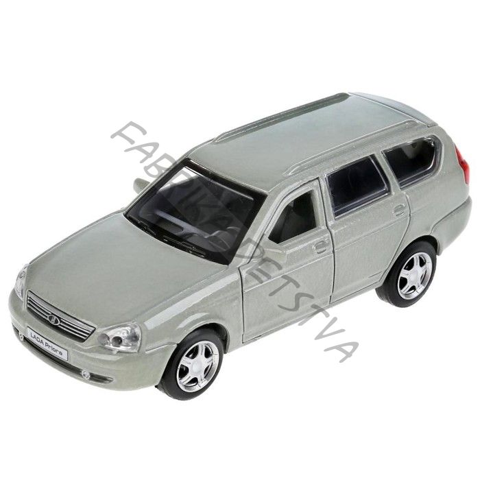 Машина металлическая LADA Priora, 12 см, открываются двери и багажник, инерция, цвет бежевый