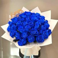 Букет из 51 синей розы
