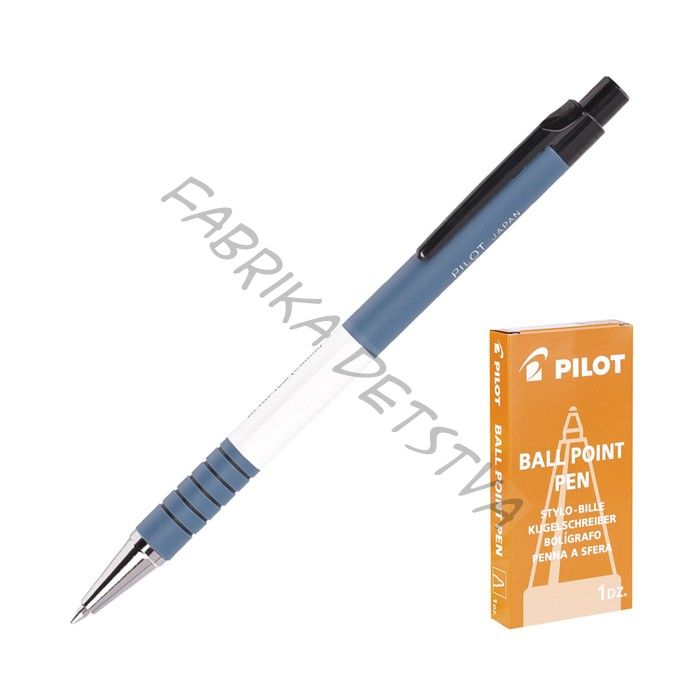 Ручка шариковая Pilot. Soft, автоматическая, синий стержень BPRK-10M (L), узел 0.7 мм, на масляной основе