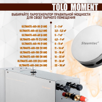 Парогенератор Steamtec TOLO MOMENT 180 - 18 кВт