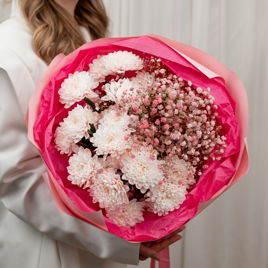 Букет кустовая хризантема Алтай