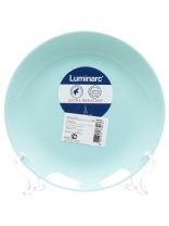 Тарелка десертная, стеклокерамика, 19 см, круглая, Diwali Turquoise, Luminarc, P2613, бирюзовая