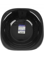 Тарелка десертная, стеклокерамика, 19 см, квадратная, Carine Black, Luminarc, D2372/3664/L9816, черная